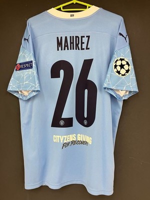Riyad Mahrez #26 Manchester City 20/21 New Tags CL Full Patch