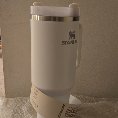 Stanley Quencher FlowState 40 oz Stainless Steel Tumbler White w/ Handle Lid