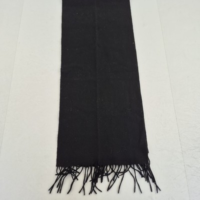Jasper Conran Schal schwarz Damen 100% Kaschmir Fransen Quaste