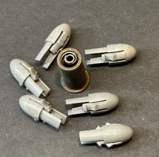 Vintage 1958 Mattel Shootin' Shell Lot of 1 Bullet Casing Six 6 Plastic Tips