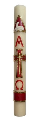 Large 18in (45cm) Easter Paschal Candle Cirio Lent Pascual Semana Santa Holy ...
