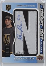 2024-25 Upper Deck SP Game Used Draft Day Marks 5/35 Brendan Brisson Auto sq1