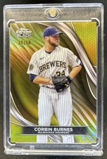 2024 Topps Chrome Black Corbin Burnes Gold Refractor #/50