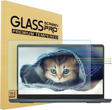 15.6 inch Clear Tempered Glass Screen Protector for Laptops - Anti Blue Light Sh