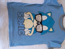 Sonic Sonic the Hedgehog Blue Reversible Sequin Cotton Tee Kids L