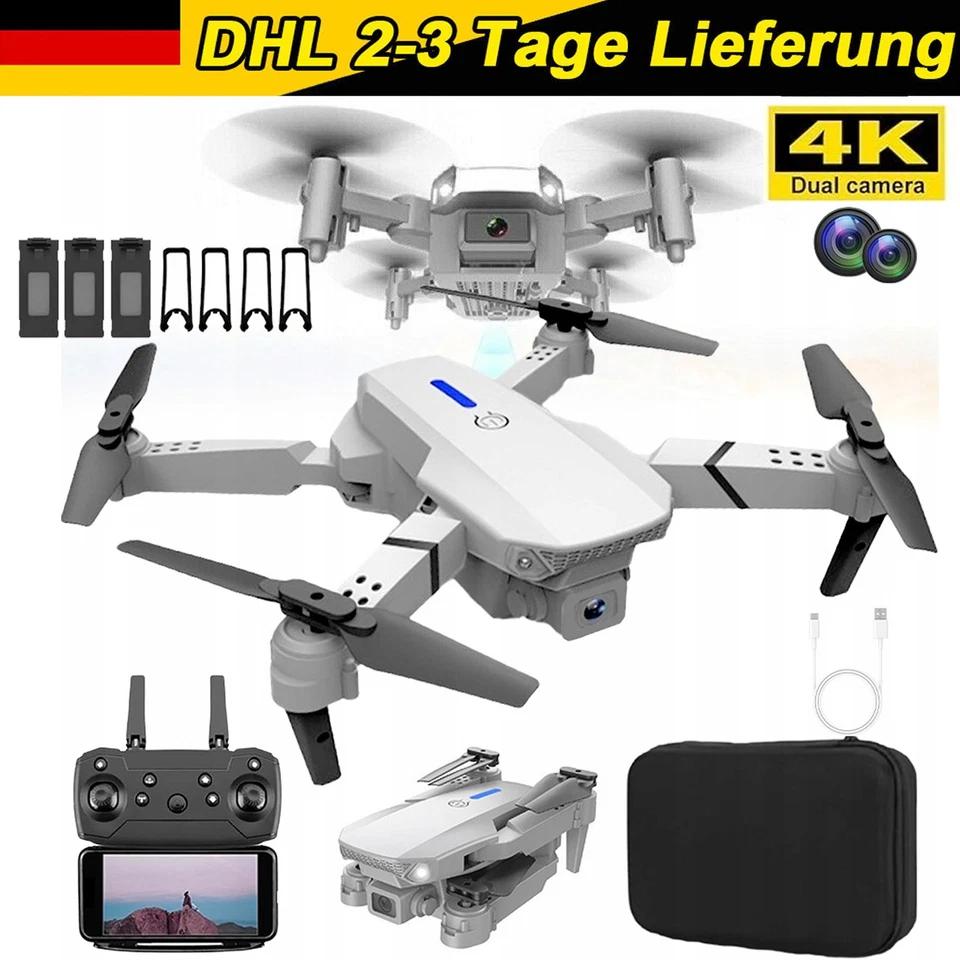 Drohne mit Kamera für Erwachsene Kinder 1080P HD WiFi RC Quadcopter Hubschrauber - Bild 2 von 4