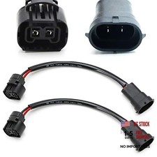 H11 H8 Male to 5202 2504 Female Pigtail Sockets Wires Compatible with Fog