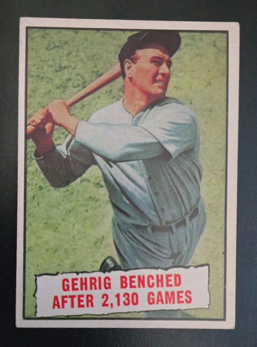 1961 Topps - Lou Gehrig #405 - Excelente