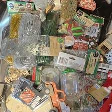 Large Lot Christmas Decoration, Crafts Stickers, Ornaments, All New  