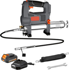 Cordless Grease Gun Kit Compatible with Dewalt 20V MAX Battery, 10000 PSI 5-Spee
