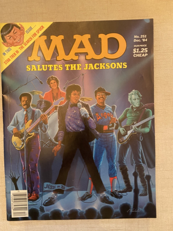 MAD No. 251 Dec. 1984, Salutes The Jacksons