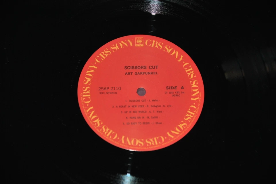 ART GARFUNKEL SCISSORS CUT - CBS SONY 25AP 2110 1981 LP JAPAN OBI NM 1A EDIZIONE - Image 2 of 2