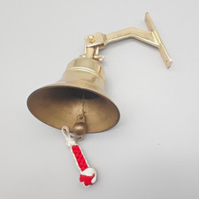 Messing Glocke mit Wandhalterung  1,4 kg gebraucht