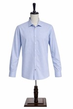 Mens Tommy Hilfiger Dress Shirt 17 1/2 34/35 XL THFlex Athletic Stretch Long Slv