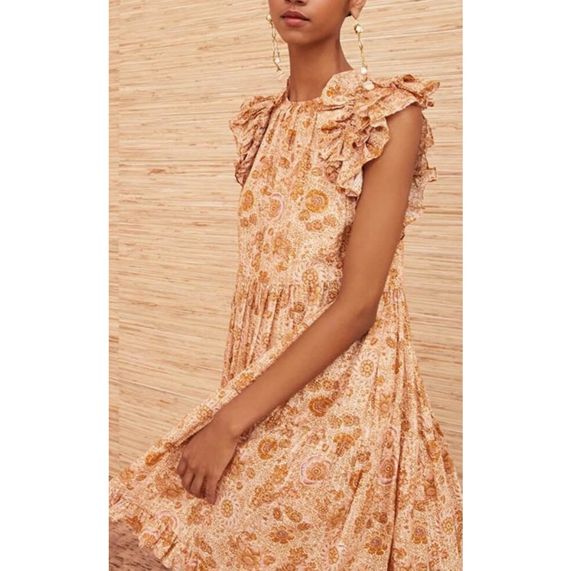 Ulla Johnson Adele Flutter Sleeve Mini Dress Wome… - image 3