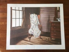 REDUCED Ltd Ed "Grandma's Quilt" Lithograph By Wayne Waldron, Numbered Signed