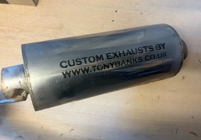 Edelstahl Custom Auspuff Endtopf Schalldämpfer - Tony Banks - 2,25'' / 57mm