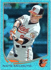 2013 Topps #510 Nate McLouth Silver Slate Blue Sparkle