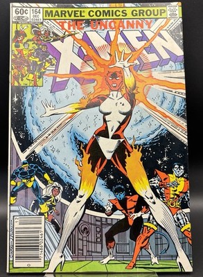 UNCANNY X-MEN #164 (Marvel Comics 1981) -- 1st Appearance BINARY Newsstand