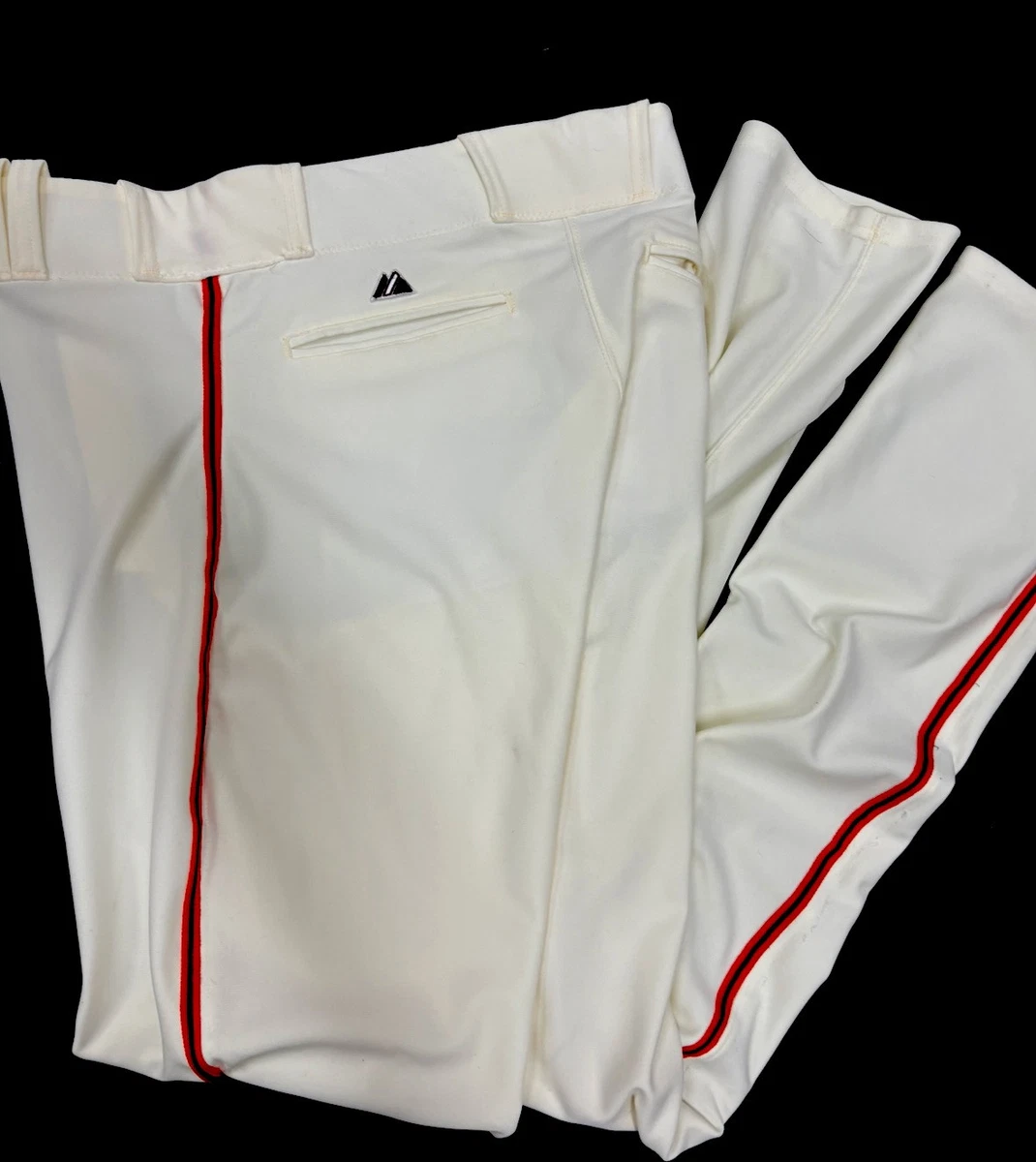 Pantalon De Baseball Majestic, Blanc, Taille Jeune LARGE - Neuf