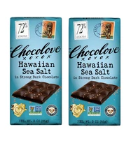 Chocolove Hawaiian Sea Salt In Strong Dark Chocolate Bar 3 Oz Pack Of 2
