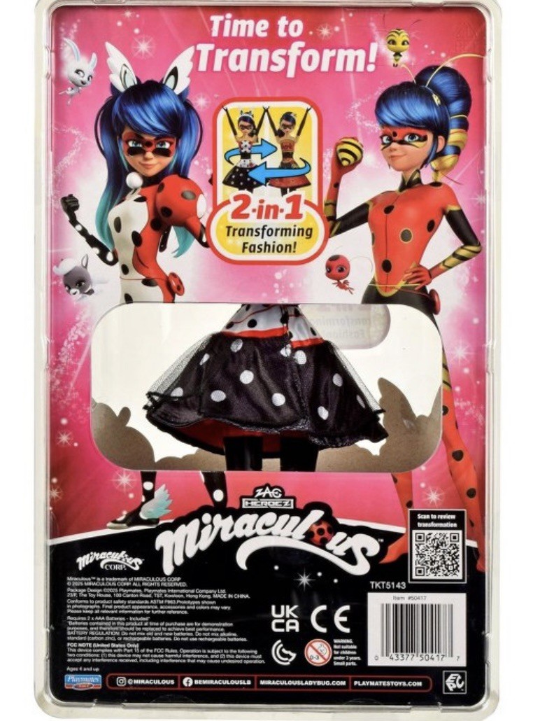 Miraculous Hero Switch Ladybug Doll: Pennybug and Beebug NEW IN