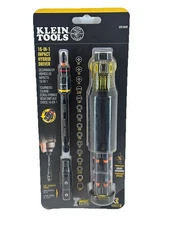 Klein Tools 32516HD 16-in-1 Impact Hybrid Magnetic Screwdriver/Nut Driver