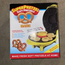 Smart Planet SUPER PRETZEL Soft Pretzels MAKER With Cheese Warmer