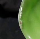 KANAWHA Vintage Slag Glass 6 1/2" Threaded Basket #331ed, 1971, Pastel Green — photo 10