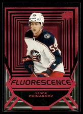 2021-22 Upper Deck Fluorescence Red Yegor Chinakhov Columbus Blue Jackets #FL-9