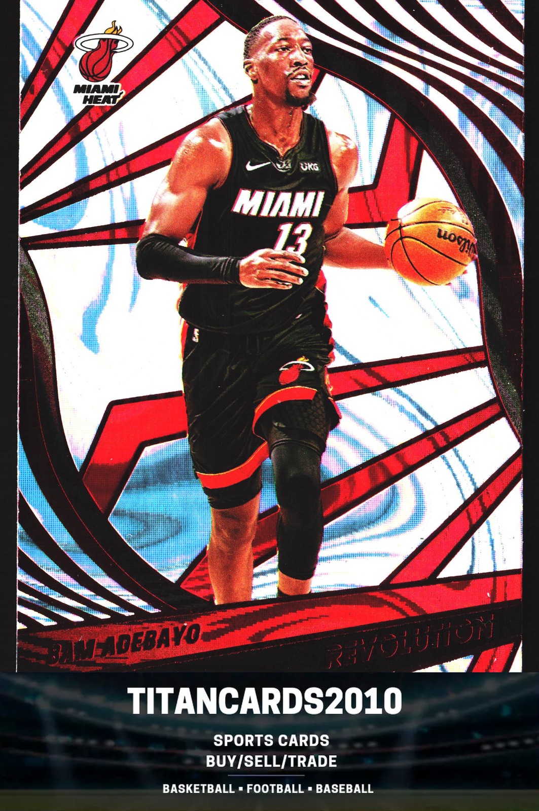 Bam Adebayo 2021-22 Panini Revolution Asia Miami Heat #49