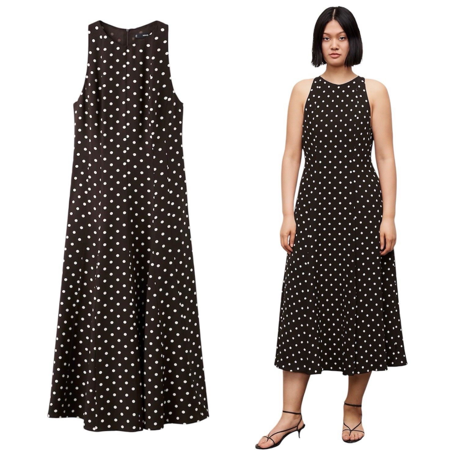 MANGO shop.mango.com Q 00 A-LINE POLKA-DOT DRESS
