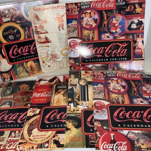 Coca Cola Calendars 1993-1998 Great Condition