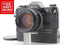  Exc 5 w/ Winder   Canon AE-1 Black Body  FD 50mm f/1.4 S.S.C. Lens From JAPAN