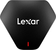 Lexar Professional Multi-Card 3-in-1 USB 3.1 Reader, Supports SD, Black 