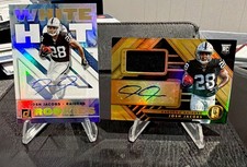 2 RC Autos 2019 Donruss White Hot Rookies Auto  Jacobs 27/50 & Panini RPA 25/99