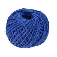 164 Feet 2.5mm Garden Twine, Jute Twine String Cords Bright Blue for DIY