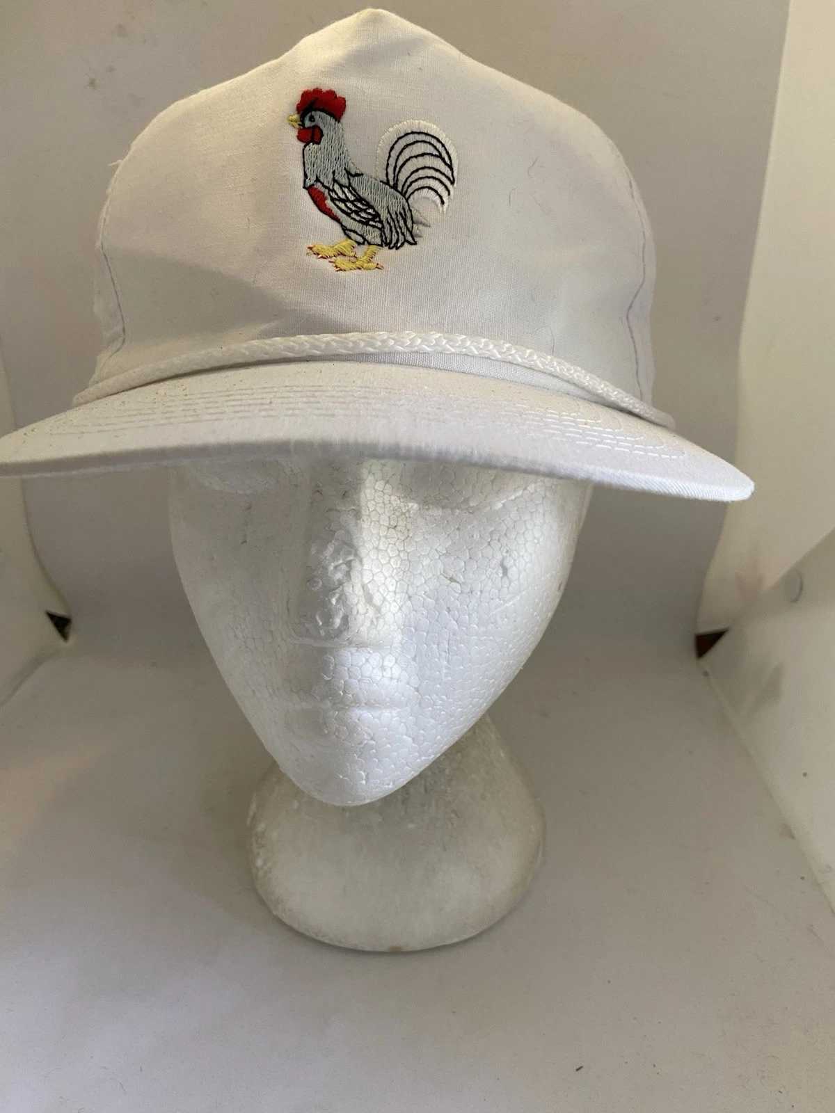 Vintage Chicken Rooster Trucker SnapBack Hat 1990s