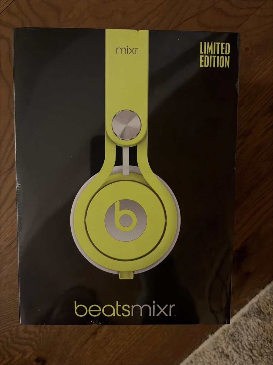 未開封beats mixr イエロー Beats by Dr. Dre Mixr Ear Headphone Neon Yellow White Limited