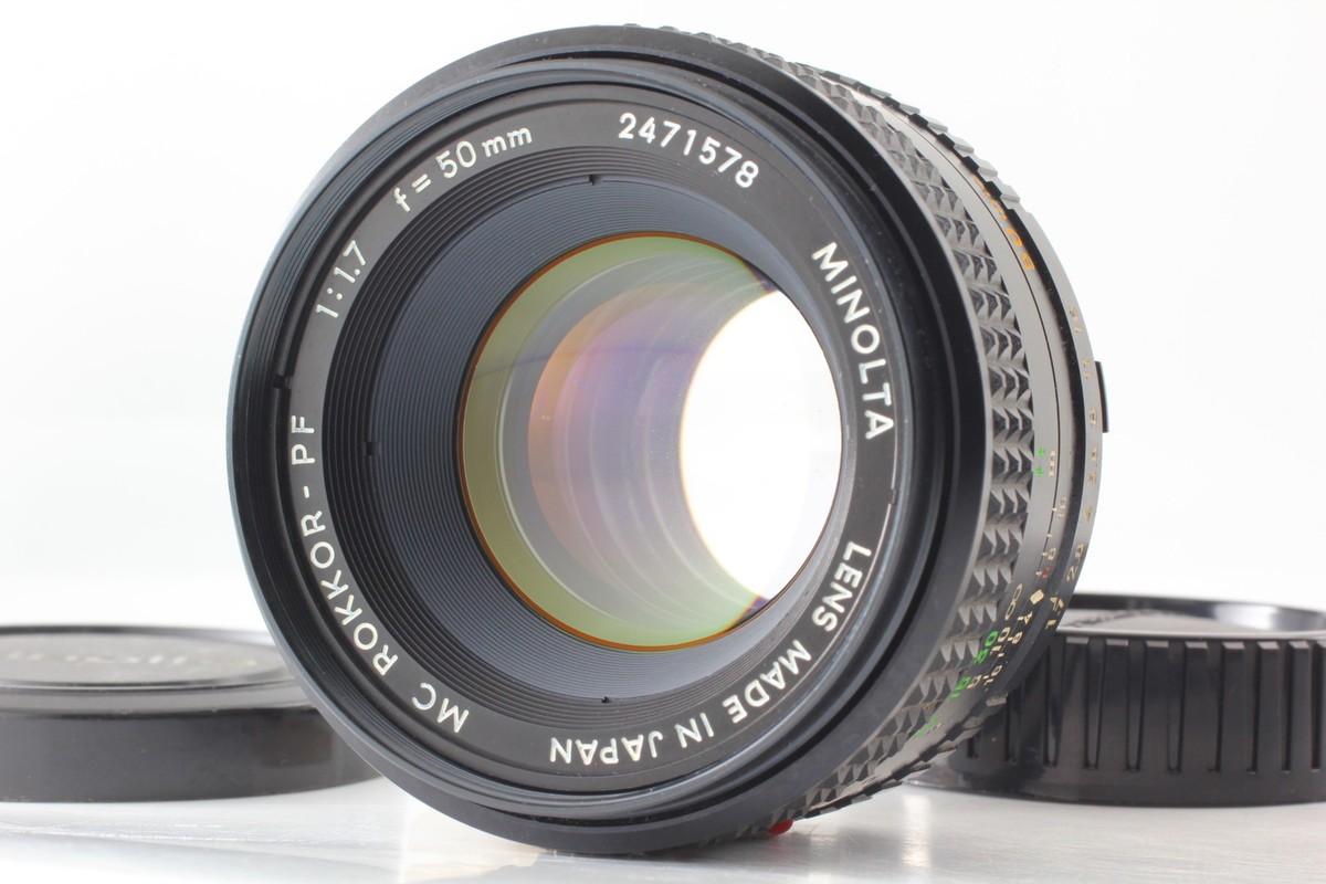 Exc+5] Minolta MC Rokkor-PF 50mm f1.7 Manual Focus Lens From JAPAN
