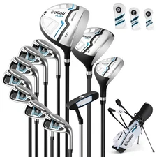 12 Pieces Men's Complete Golf Club Set Right Hand Includes 460CC #1 Driver