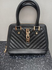 Borsa da sera piccola trapuntata Biba classica in pelle nera super carina - pezzo raro