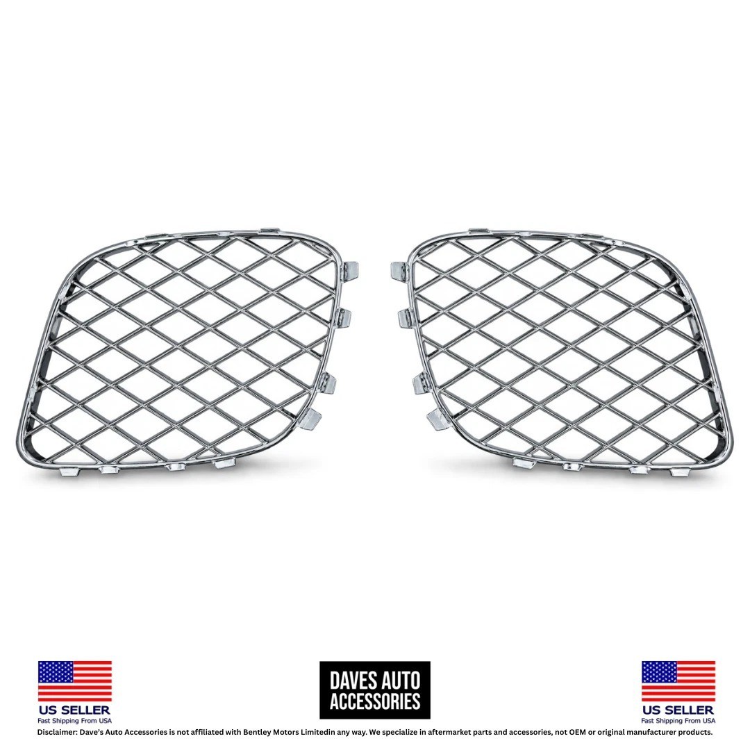 Bentley Continental Flying Spur 2009-2013 Front Bumper grilles Set Chrome