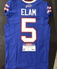🏈Kaiir Elam GAME WORN💪10/20/24 PHOTO MATCHED📸Bills🦬NFL Jersey🎽Nike| PSA COA