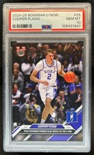 2024-25 Bowman University Now Cooper Flagg #25 Blue Devils PSA 10 GEM MINT