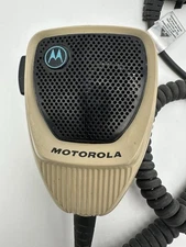 Motorola HMN1080A Microphone Vintage Beige Mobile Radio Mic Original