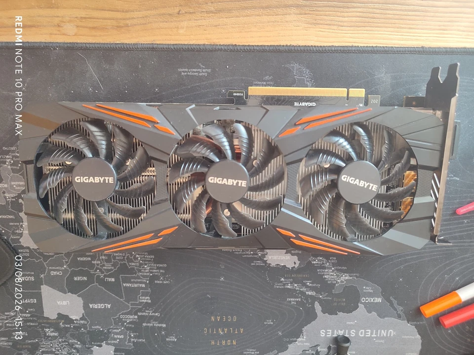 Carte graphique Gigabyte GV-N1080G1 Geforce 1080 GTX 8Go - Photo 1/4