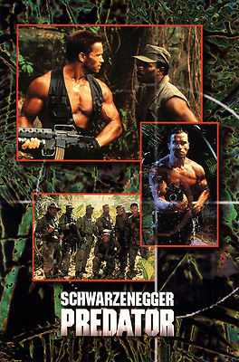 PREDATOR Movie Poster Arnold Schwarzenegger RARE
