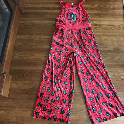 Christmas Velour Overalls S novelty gaudy Holiday Funny