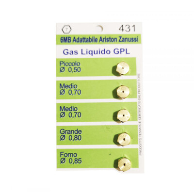 Set Di Ugelli GPL Per Cucine Forni E Piani Di Cottura - 50253836006 - Foto 5